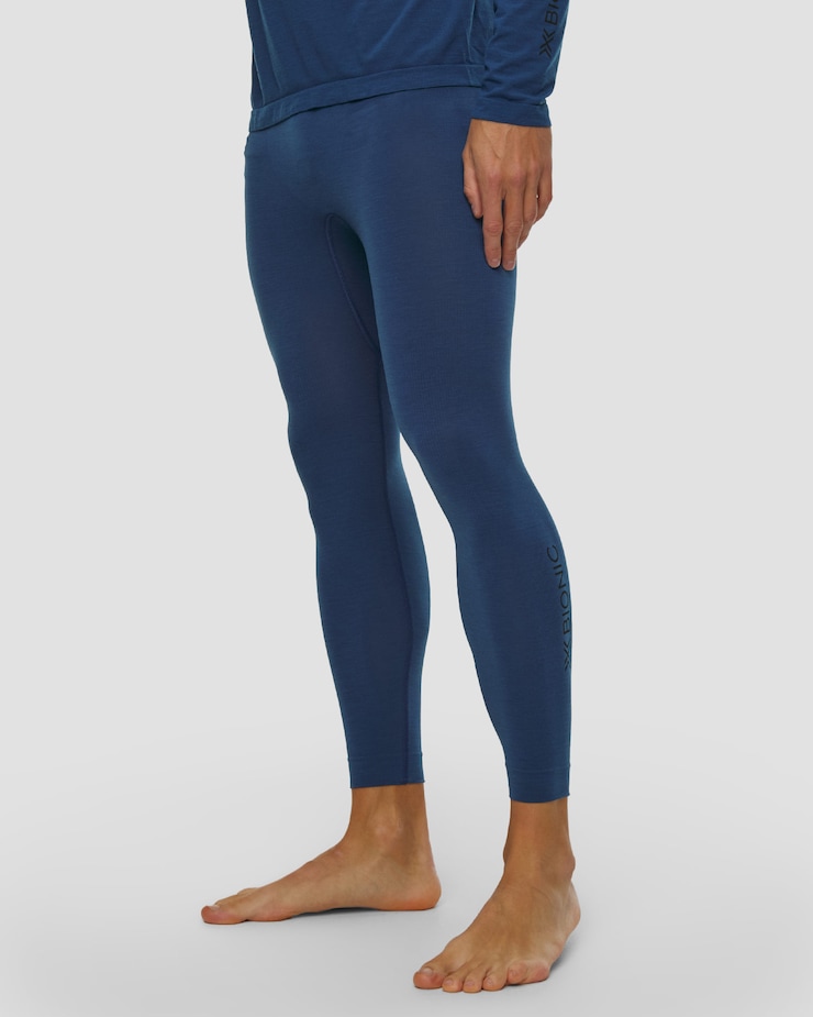 X-Bionic Mightywool Light Pants Thermoaktive Herren-Leggings in Dunkelblau
