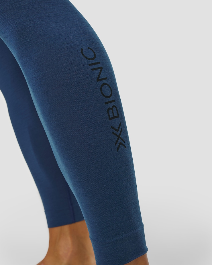 X-Bionic Mightywool Light Pants Thermoaktive Herren-Leggings in Dunkelblau