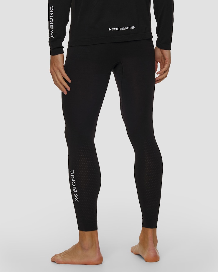 X-Bionic Mightywool Light Pants Thermoaktive Herren-Leggings in Schwarz