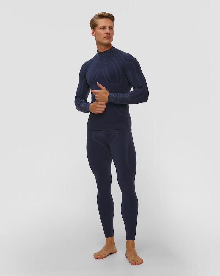 X-Bionic Heatloop Shirt LS Thermoaktives Langarmshirt für Herren in Marineblau