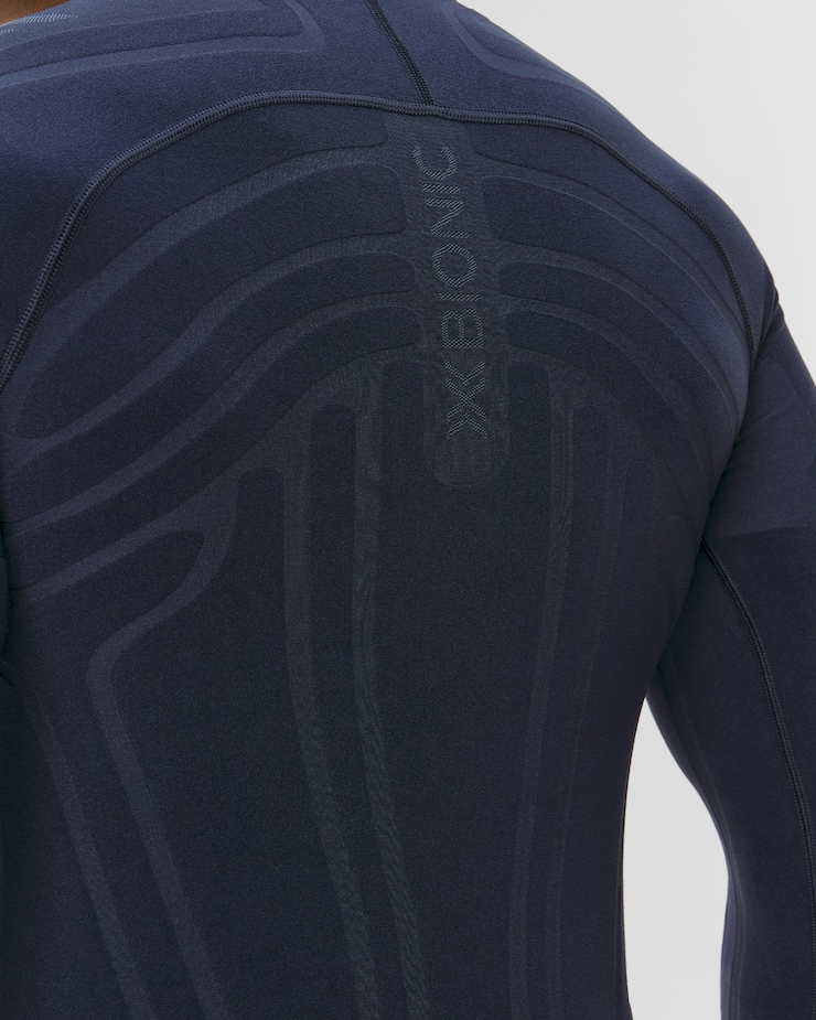 X-Bionic Heatloop Shirt LS Thermoaktives Langarmshirt für Herren in Marineblau