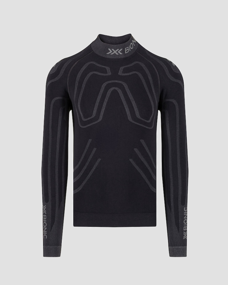 X-Bionic Heatloop Shirt LS Thermoaktives Langarmshirt für Herren in Schwarz