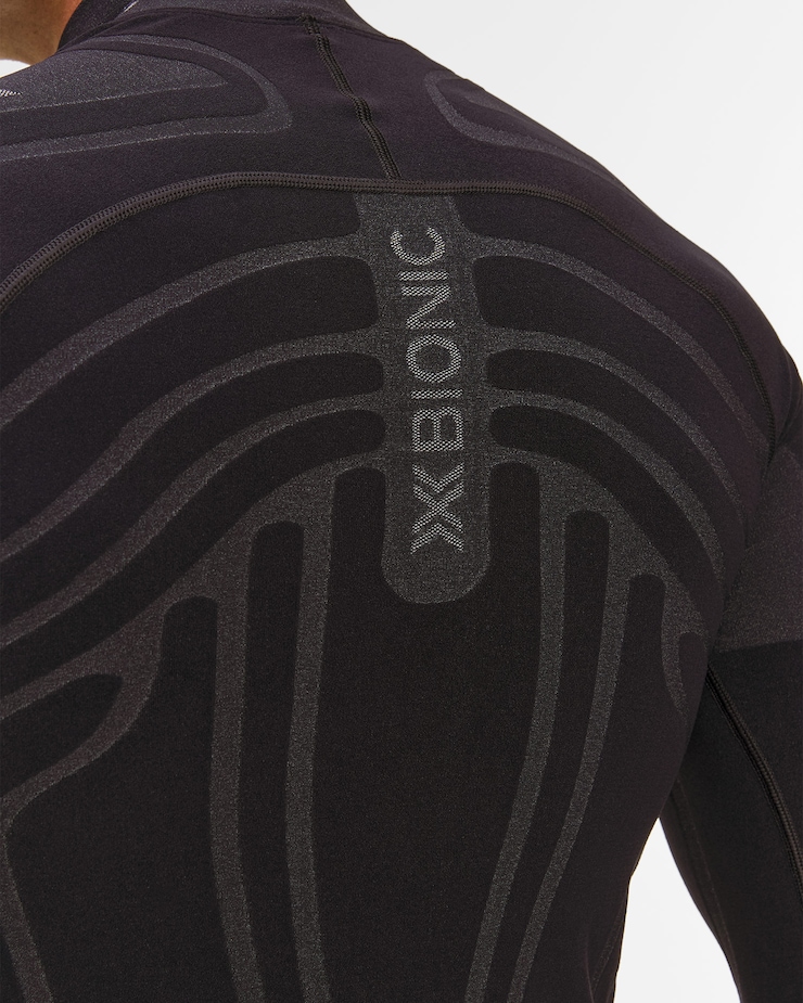 X-Bionic Heatloop Shirt LS Thermoaktives Langarmshirt für Herren in Schwarz