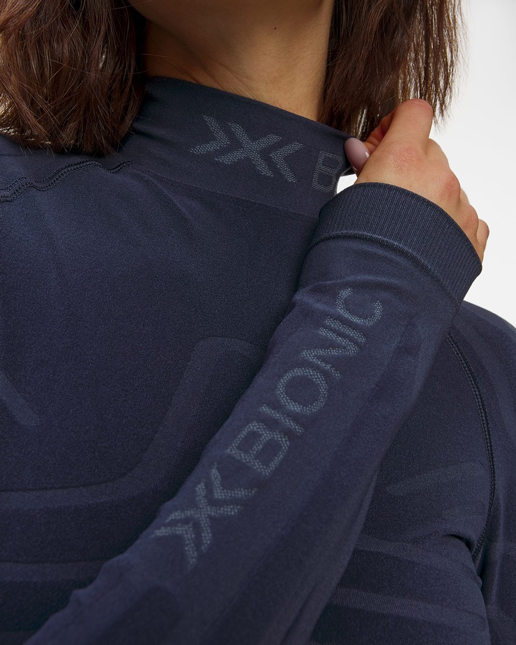 X-Bionic Heatloop Shirt LS  Thermoaktives Langarmshirt für Damen in Dunkelblau