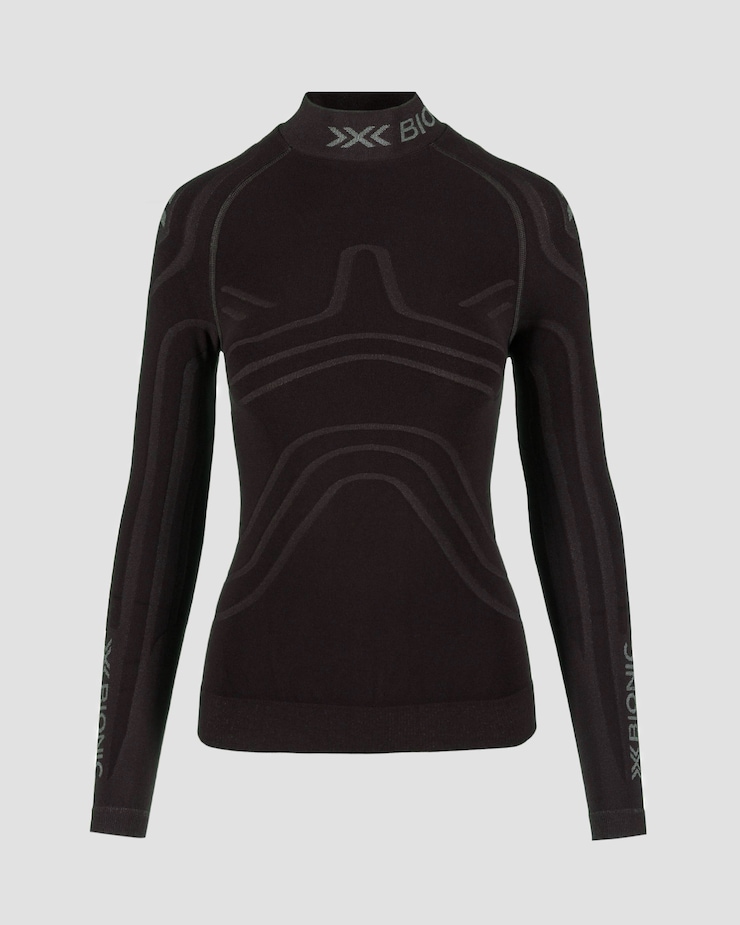 X-Bionic Heatloop Shirt LS Thermoaktives Langarmshirt für Damen in Schwarz