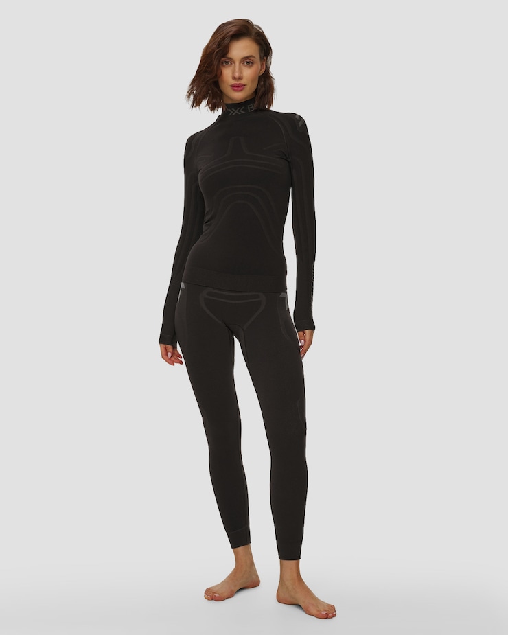 X-Bionic Heatloop Shirt LS Thermoaktives Langarmshirt für Damen in Schwarz