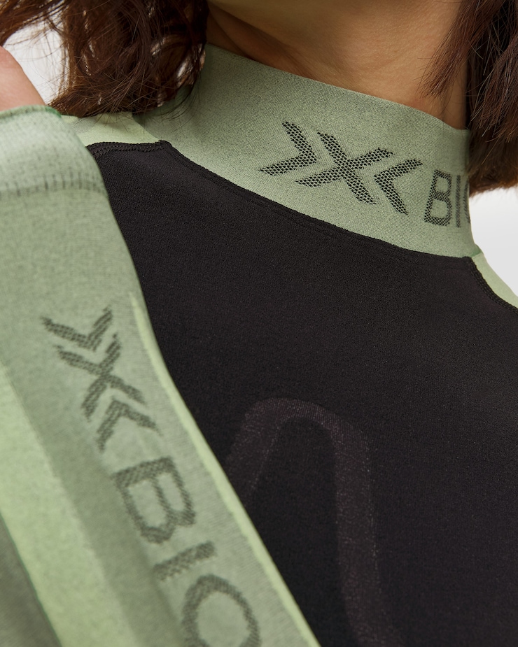 Longsleeve thermoactif noir et vert pour femmes X-Bionic Heatloop Shirt LS