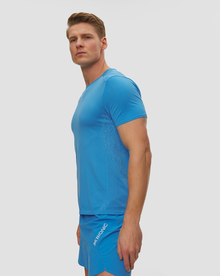 Pánske bežecké tričko X-Bionic Xceed Run Discover Shirt modré