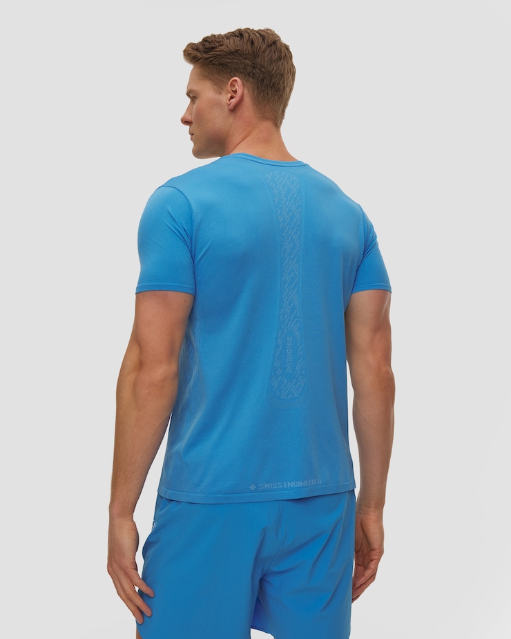 Pánske bežecké tričko X-Bionic Xceed Run Discover Shirt modré