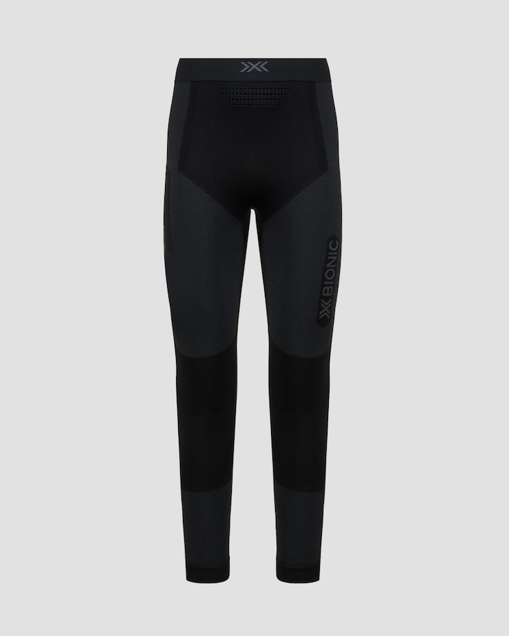 Leginsy biegowe męskie X-Bionic Xceed Run Long Tights czarno-szare