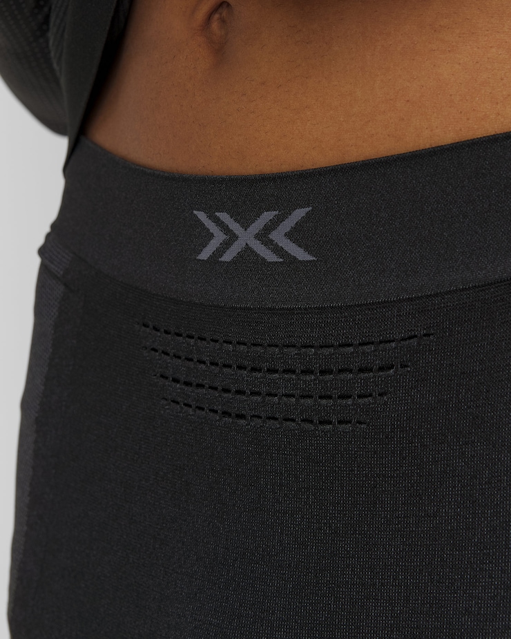 Leginsy biegowe męskie X-Bionic Xceed Run Long Tights czarno-szare