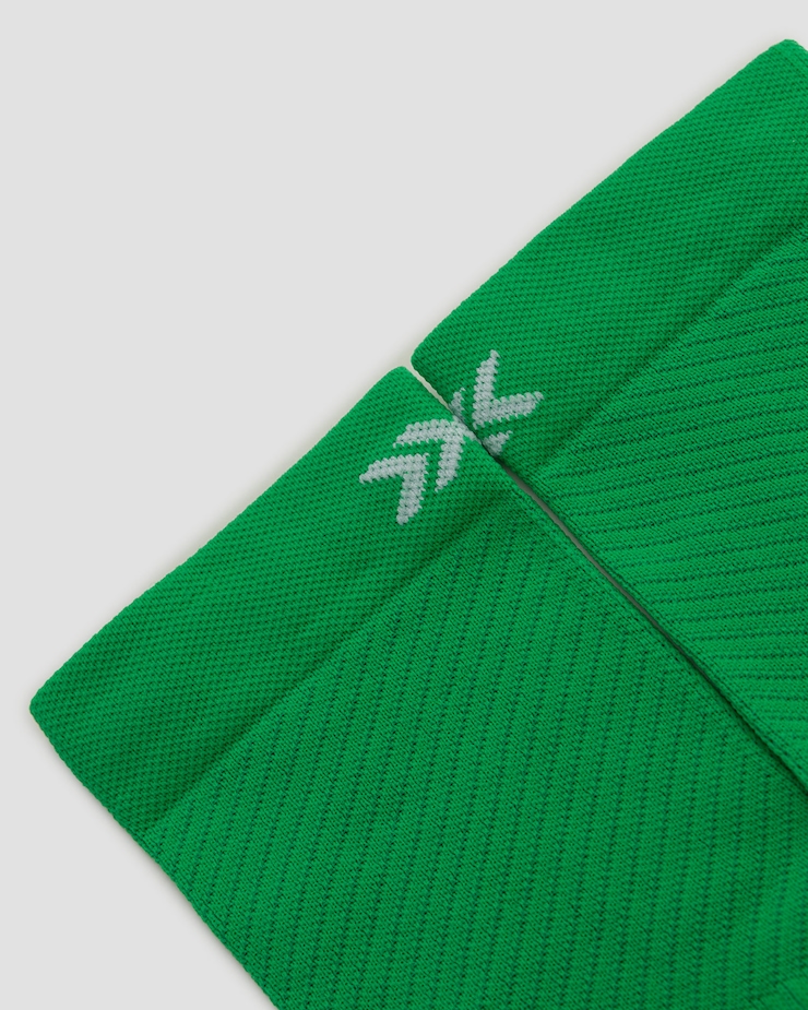 Chaussettes de cyclisme vertes X-Socks Bike Perform Crew