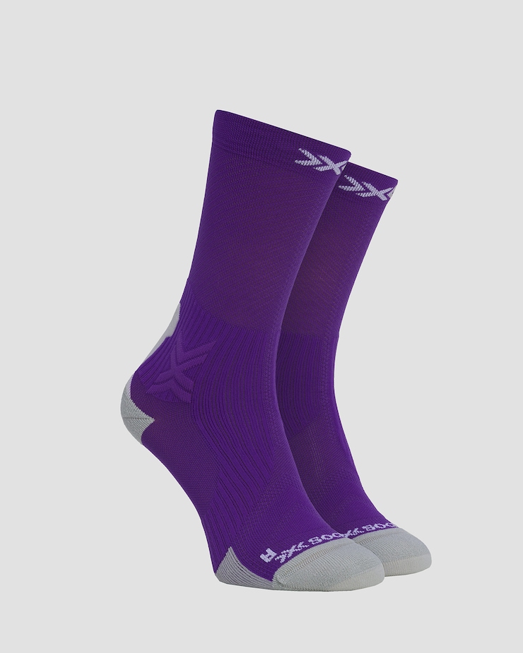 Cycling socks X-Socks Bike Perform Crew violet, Color/Pattern: Fioletowy
