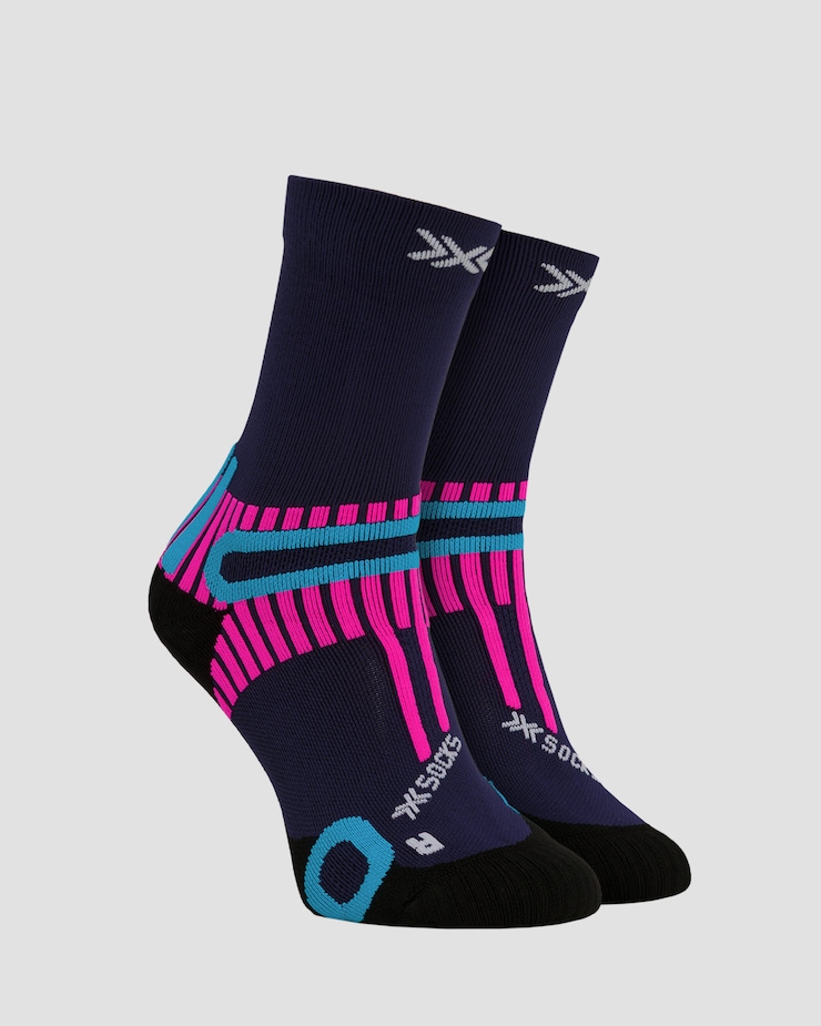 Chaussettes de trekking X-Socks Hike Perform Crew, Couleur: Granatowy