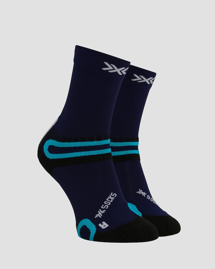Chaussettes de trekking X-Socks Hike Discover Crew, Couleur: Granatowy