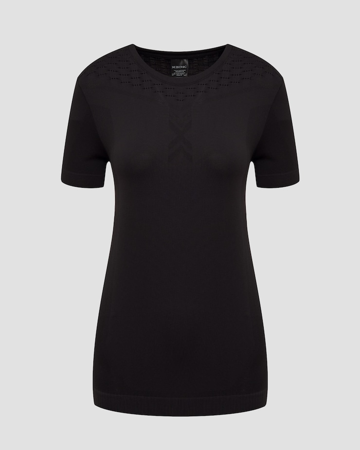 Maglietta a maniche corte nera da donna X-Bionic X-Ential Shirt SS