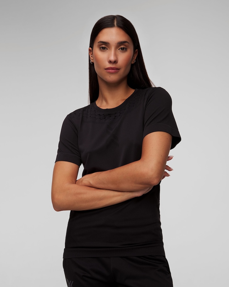 Maglietta a maniche corte nera da donna X-Bionic X-Ential Shirt SS