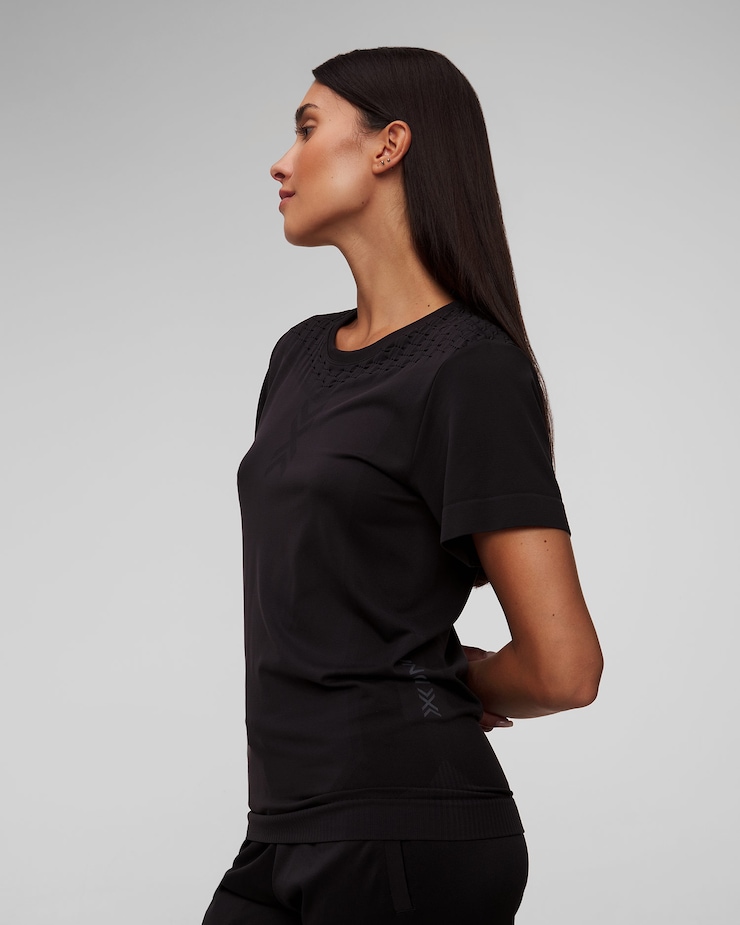 Maglietta a maniche corte nera da donna X-Bionic X-Ential Shirt SS