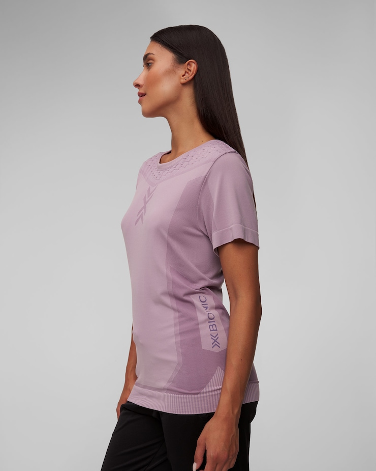 Koszulka z krótkim rękawem damska X-Bionic X-Ential Shirt SS fioletowa