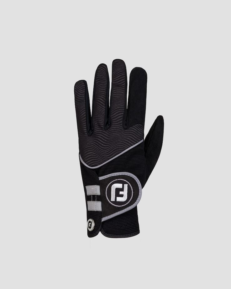 Guanti neri da golf da uomo FootJoy Raingrip
