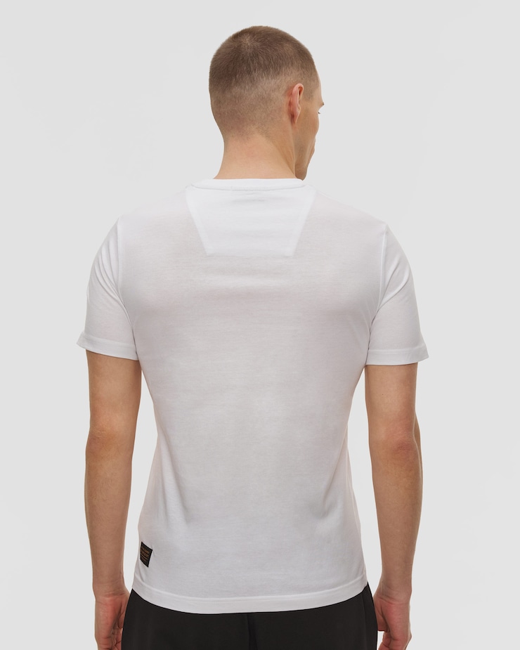 Biały T-shirt męski Aeronautica Militare
