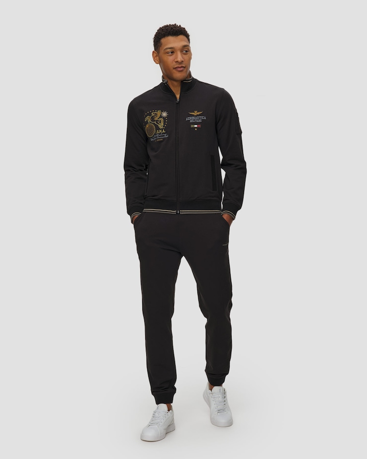 Czarna bluza męska Aeronautica Militare