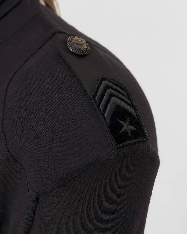 Czarny damski golf z wełną Aeronautica Militare