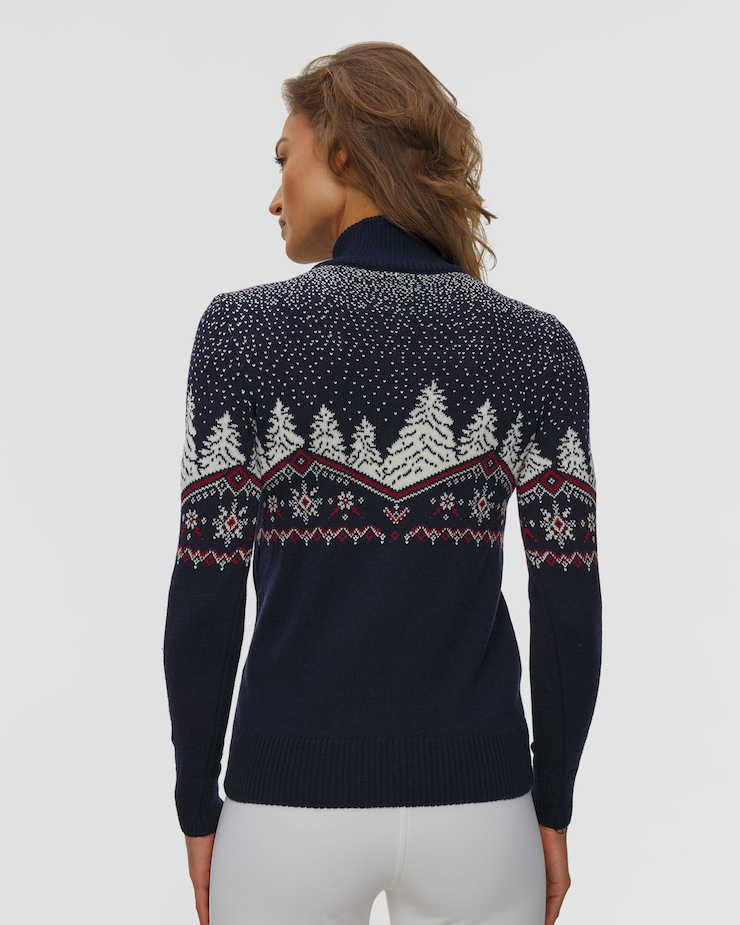Damski sweter z wełny merino Christmas Dale of Norway