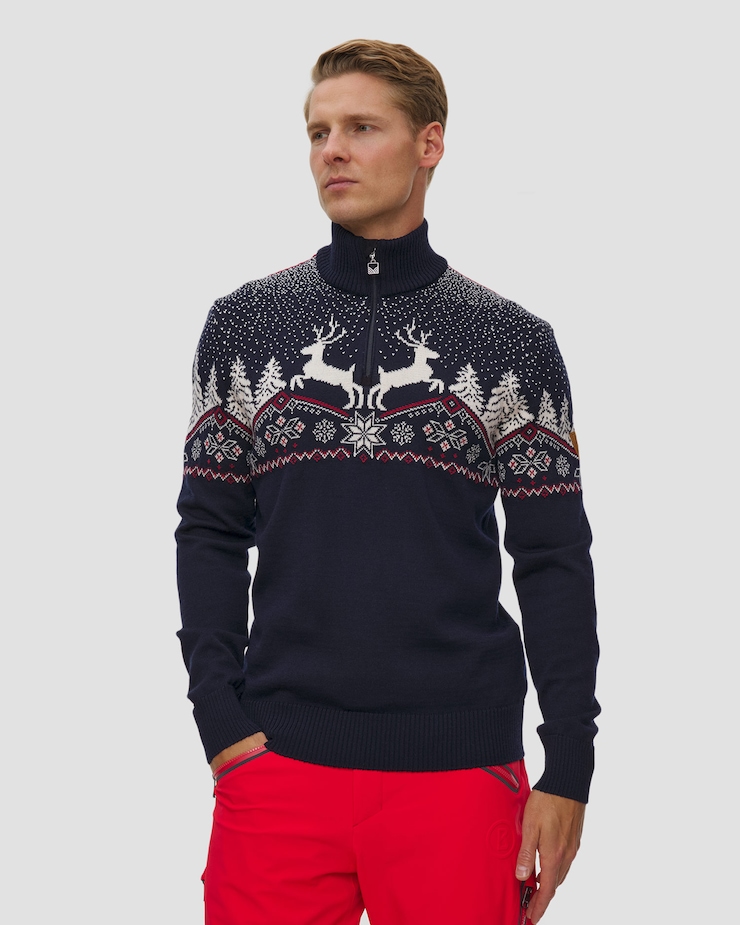 Dale of Norway Dale Christmas Herren-Pullover aus Merinowolle