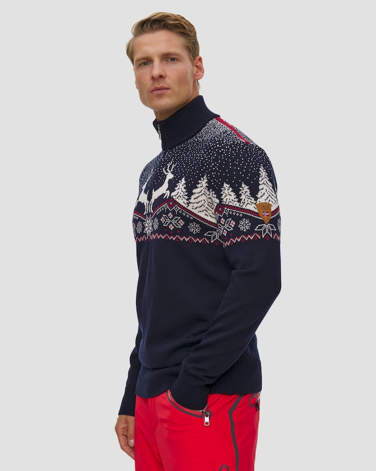 Dale of Norway Dale Christmas Herren-Pullover aus Merinowolle