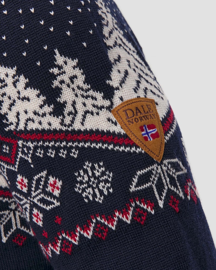 Dale of Norway Dale Christmas Herren-Pullover aus Merinowolle