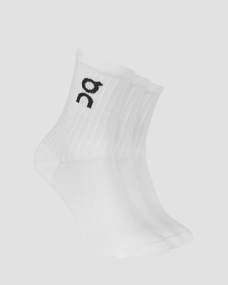 Skarpety wysokie On Logo Sock 3-pack, Kolor/Wzór: Biały