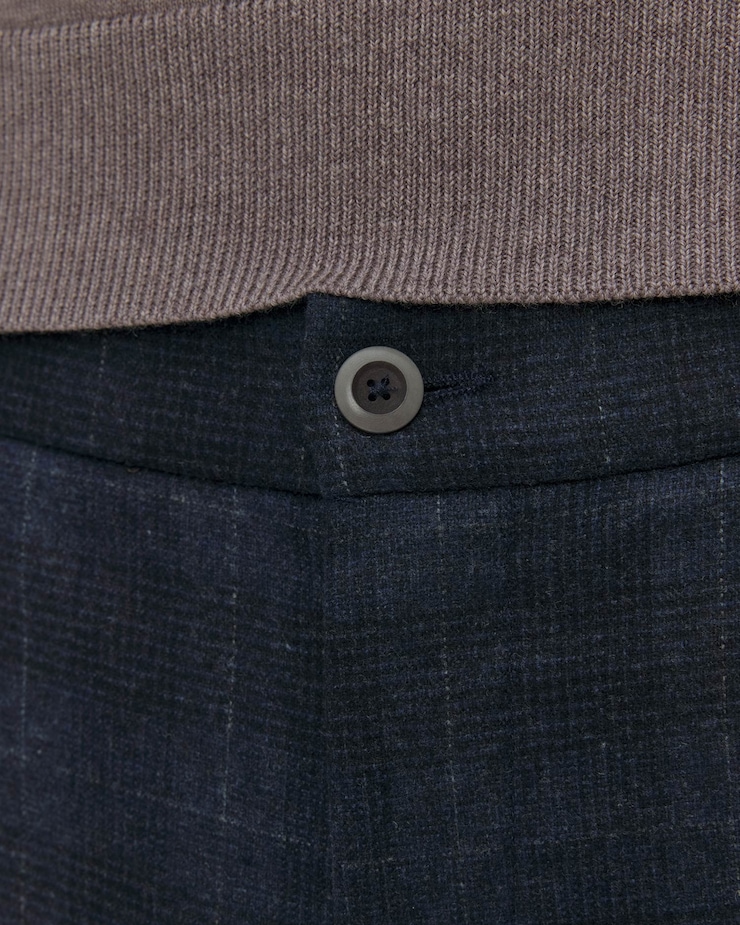 Wełniane spodnie męskie Alberto Lou J-Gu - Wool Glencheck