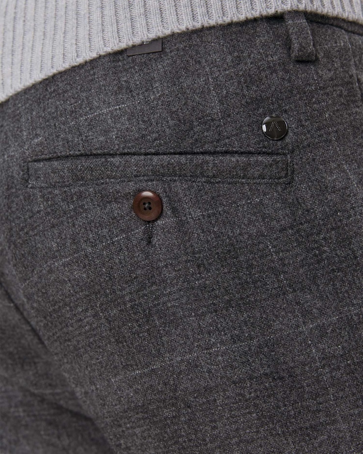 Alberto Barista -Bv - Wool Glencheck Herrenhose aus Wolle