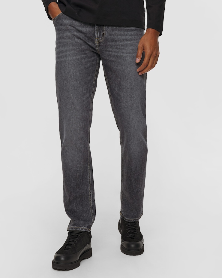 Jeansy męskie Alberto Bill - Vintage Denim, Kolor/Wzór: Szary