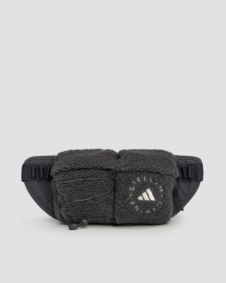 Sac banane noir Adidas by Stella McCartney Bumbag