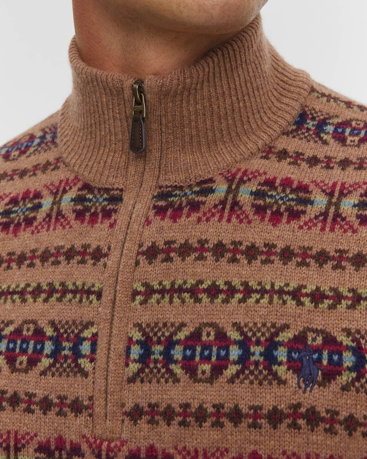 Maglione in lana con colletto alto da uomo Polo Ralph Lauren