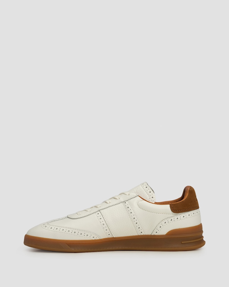 Men's leather sneakers with perforated detailing Polo Ralph Lauren