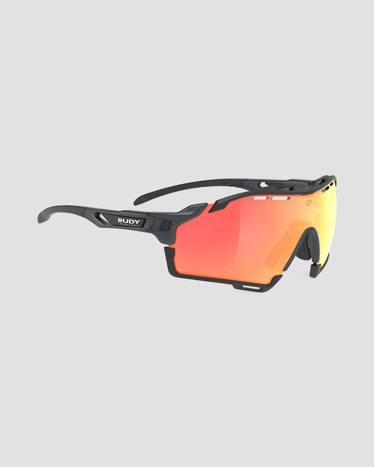 Okulary przeciwsłoneczne Rudy Project Cutline szaro-czarne z soczewkami RP Optics Multilaser Orange