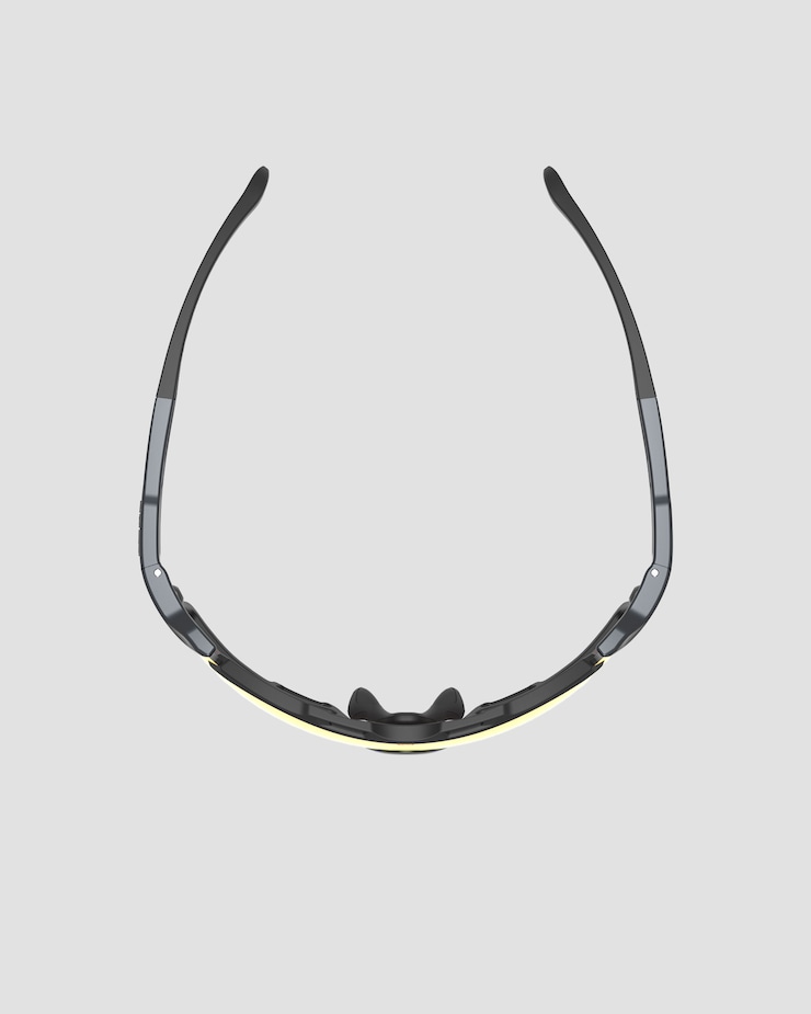 Rudy Project Cutline Sonnenbrille in Grau und Schwarz mit RP Optics Multilaser Orange Glas