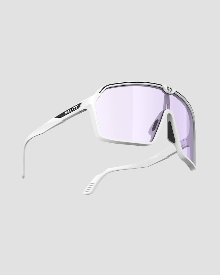 Ochelari fotochromatici Rudy Project Spinshield albi cu lentilă ImpactX™ Photochromic 2 Laser Purple