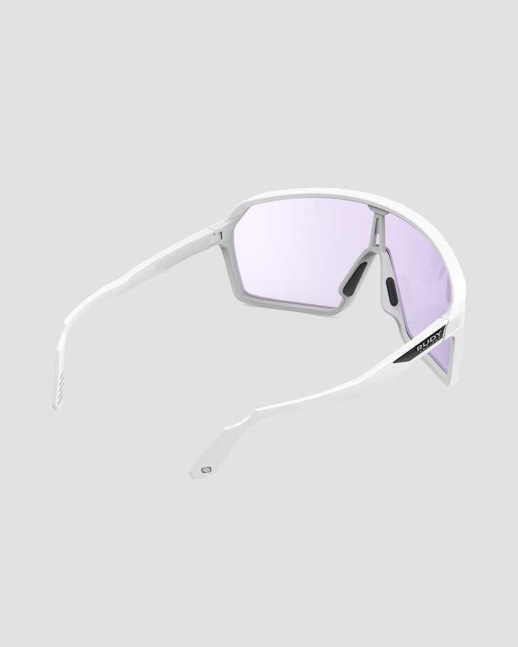 Ochelari fotochromatici Rudy Project Spinshield albi cu lentilă ImpactX™ Photochromic 2 Laser Purple