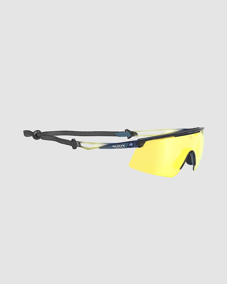Okulary przeciwsłoneczne Rudy Project Turbolence czarno-żółte z soczewkami RP Optics Multilaser Yellow + akcesoria