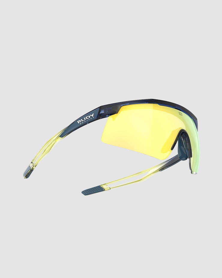 Okulary przeciwsłoneczne Rudy Project Turbolence czarno-żółte z soczewkami RP Optics Multilaser Yellow + akcesoria