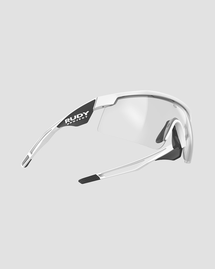 Okulary fotochromatyczne Rudy Project Turbolence Racing białe z soczewką ImpactX™ Photochromic 2 Black