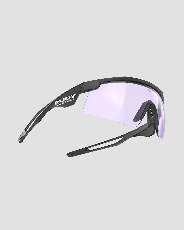 Okulary fotochromatyczne Rudy Project Turbolence Racing czarne z soczewką ImpactX™ Photochromic 2 Laser Purple