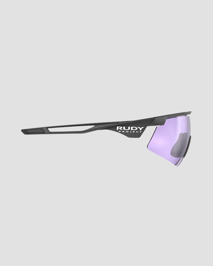 Okulary fotochromatyczne Rudy Project Turbolence Racing czarne z soczewką ImpactX™ Photochromic 2 Laser Purple