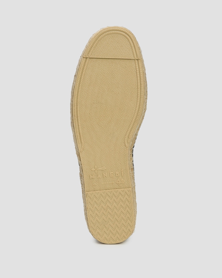 Loafer in camoscio da uomo Manebi Hamptons Loafers Espadrilles blu scuro