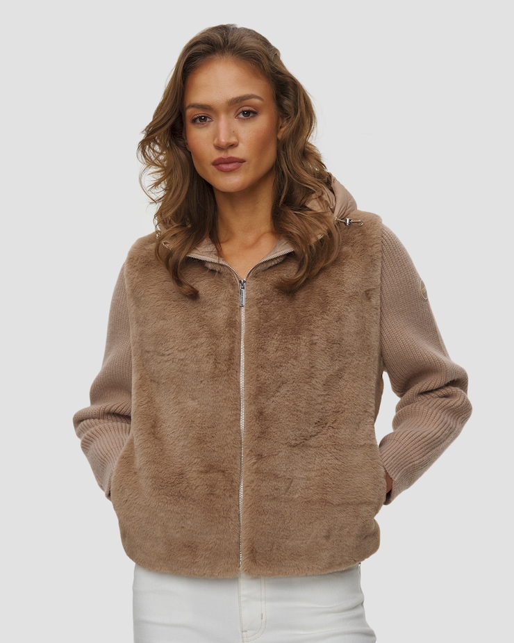 Colmar Ladies Hybrid Faux Fur Jacket Damen-Hybridjacke