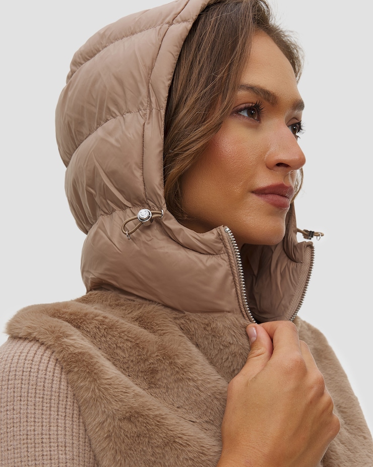 Colmar Ladies Hybrid Faux Fur Jacket Damen-Hybridjacke